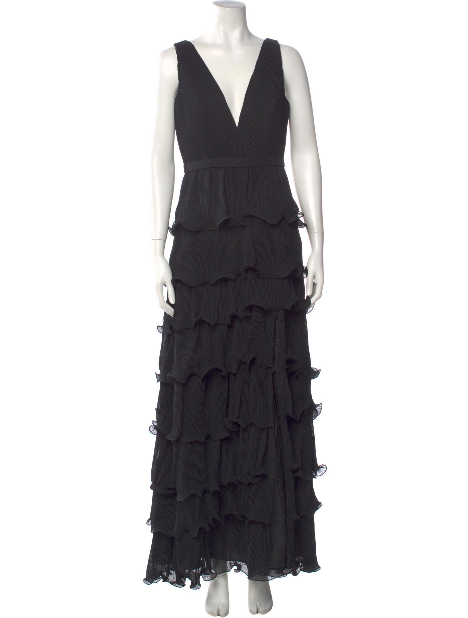 Ieena for Mac Duggal V-Neck Long Dress w/ Tags