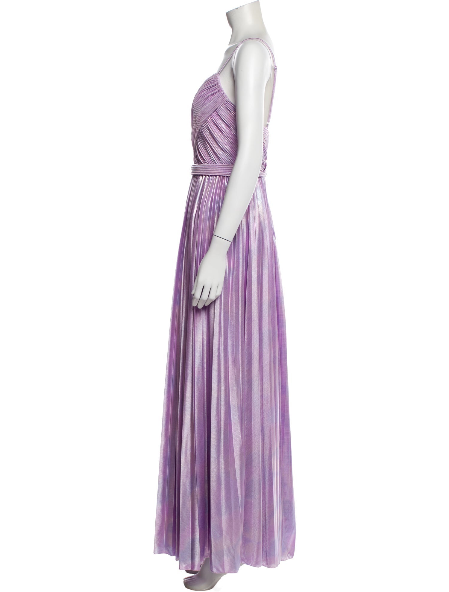 Ieena for Mac Duggal Striped Long Dress