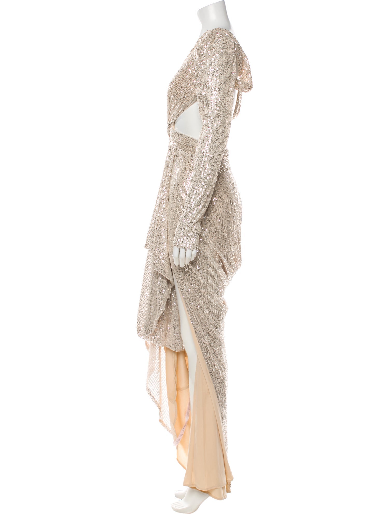 Ieena for Mac Duggal V-Neck Long Dress w/ Tags