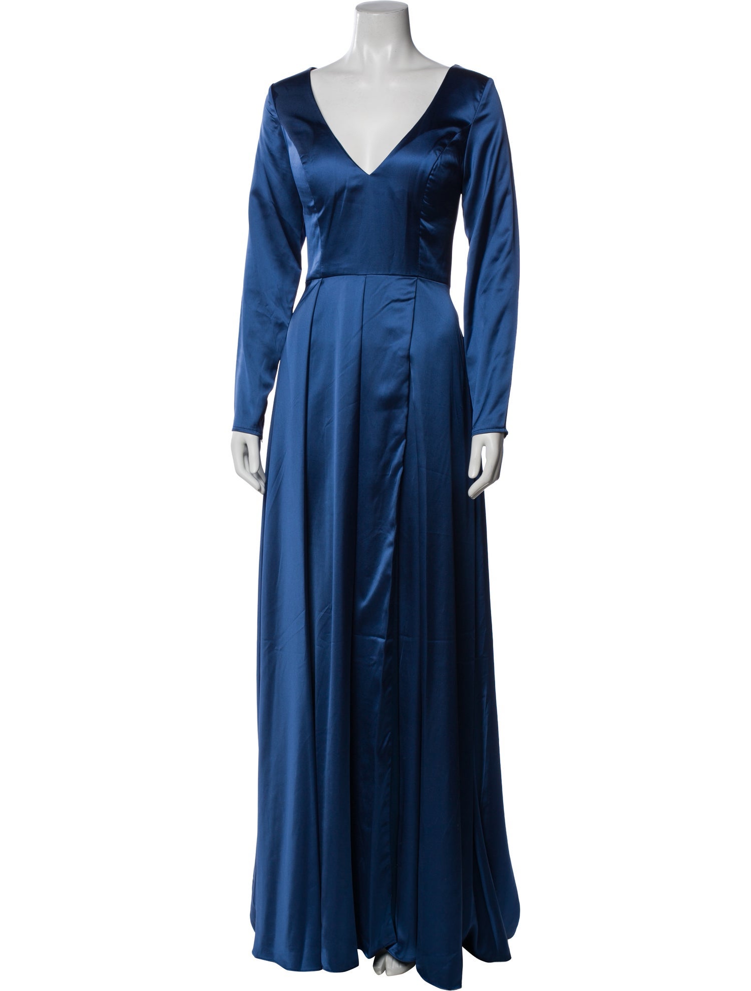 Ieena for Mac Duggal V-Neck Long Dress