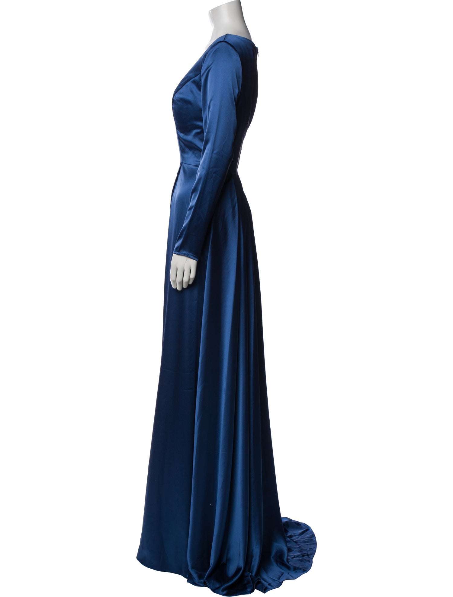 Ieena for Mac Duggal V-Neck Long Dress