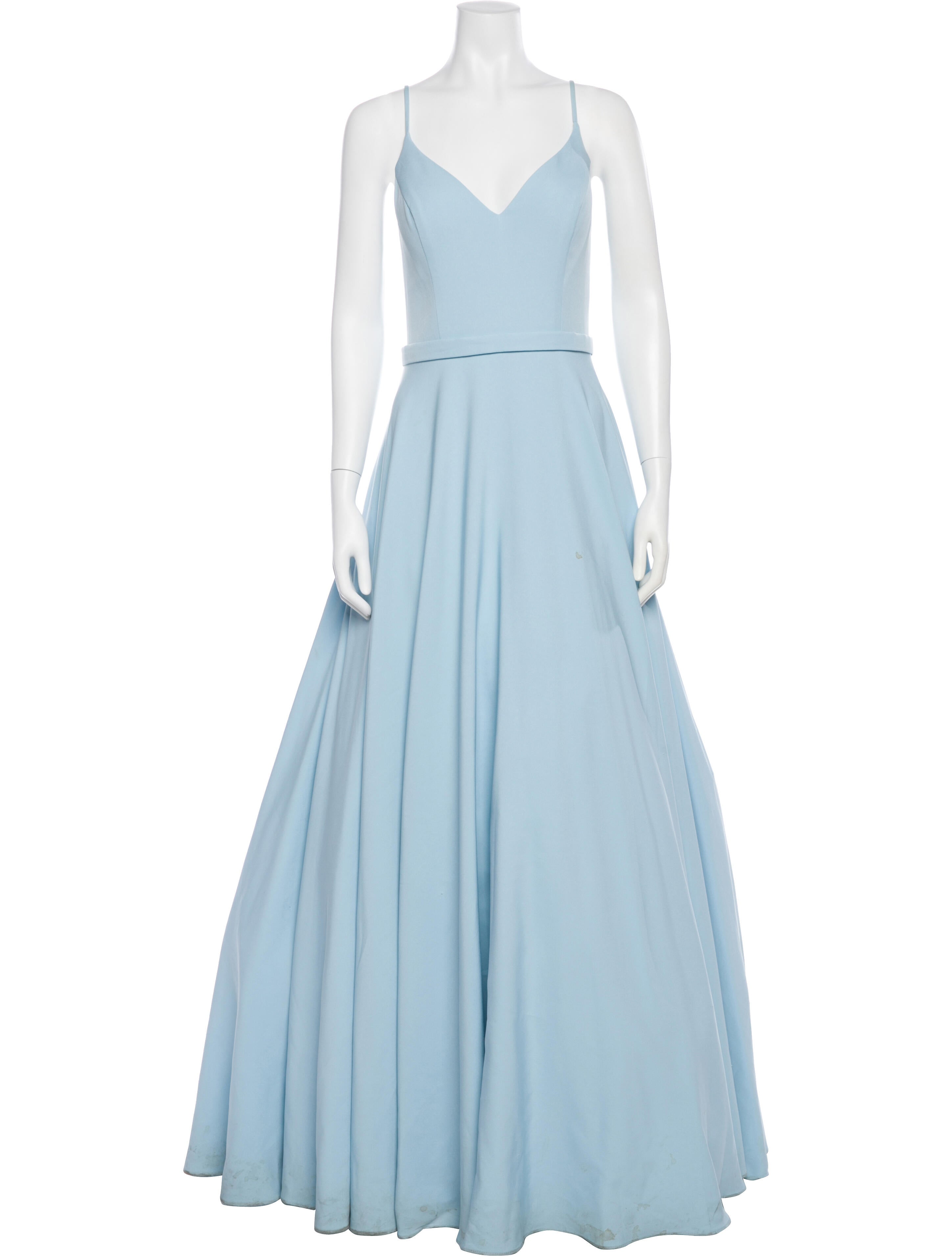 Ieena for Mac Duggal V-Neck Long Dress