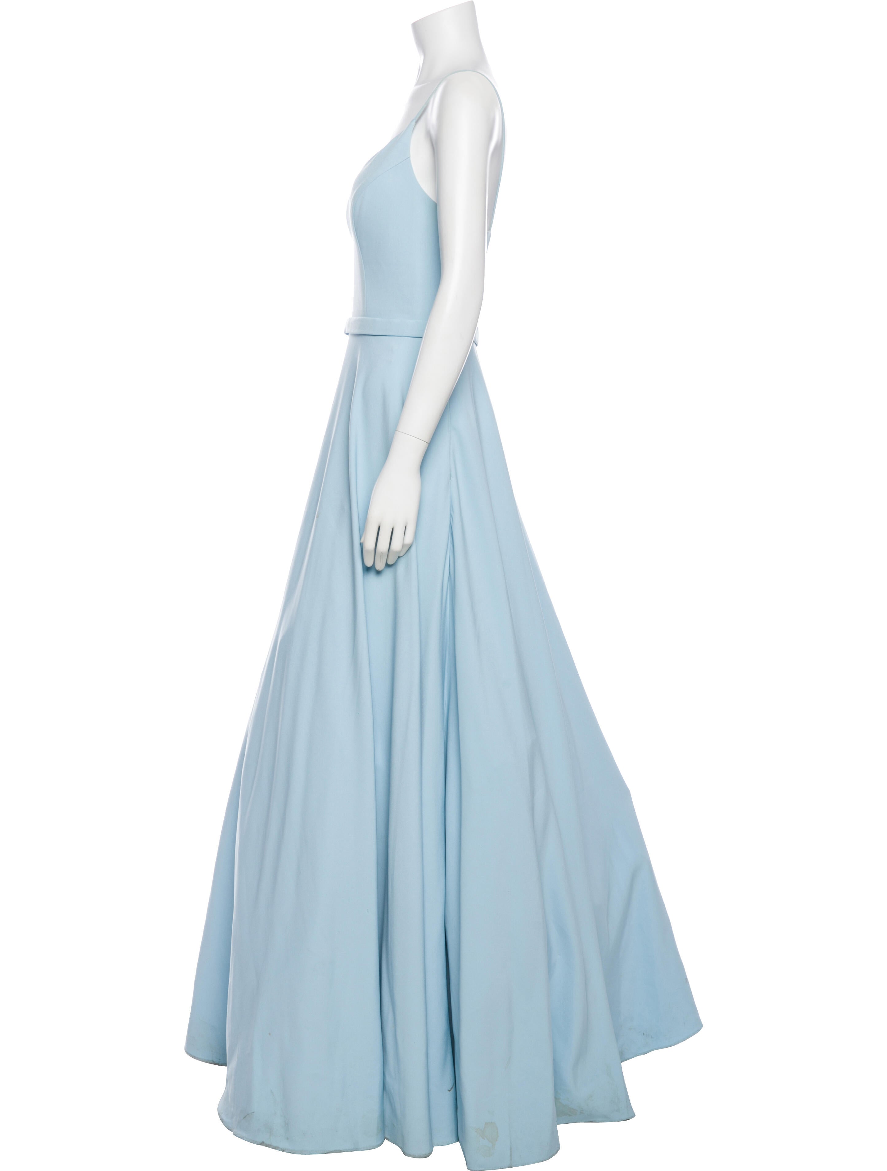 Ieena for Mac Duggal V-Neck Long Dress