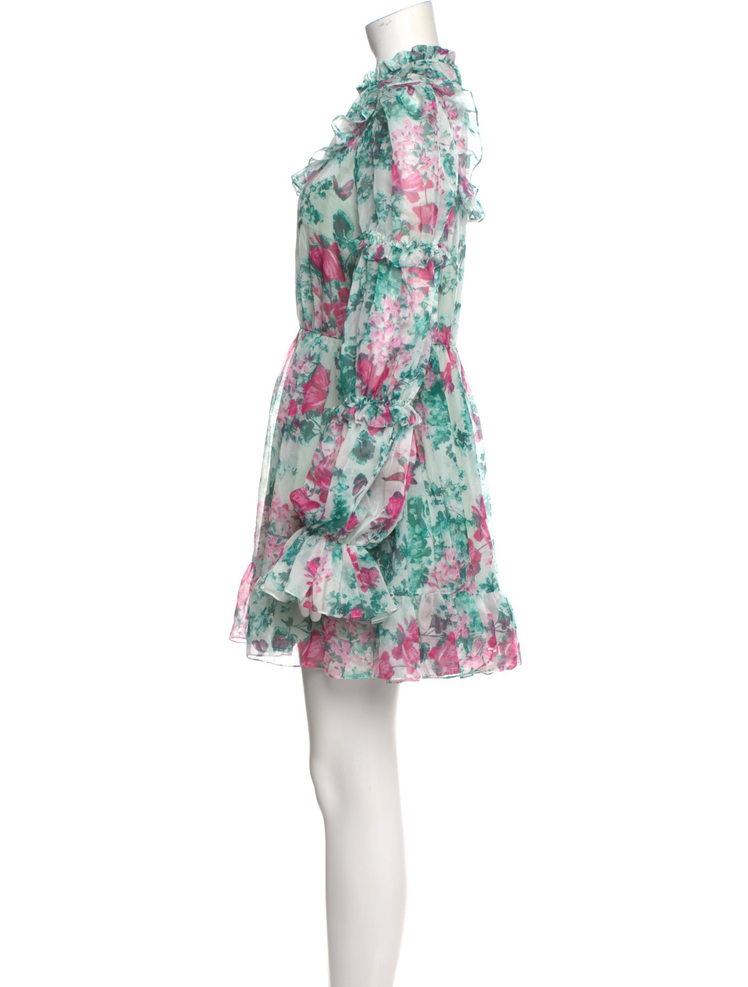 Ieena for Mac Duggal Floral Print Mini Dress w/ Tags
