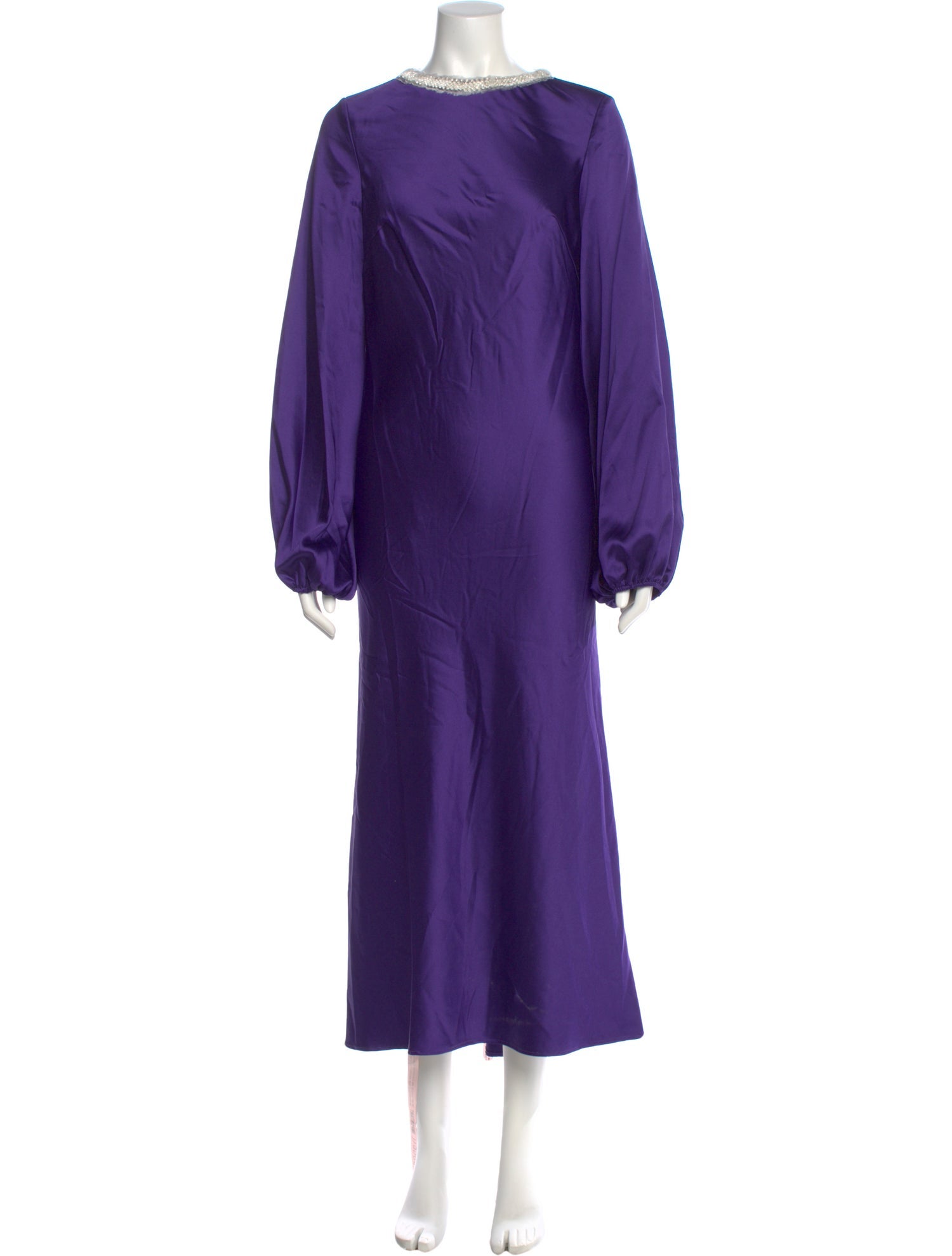 Ieena for Mac Duggal Crew Neck Long Dress