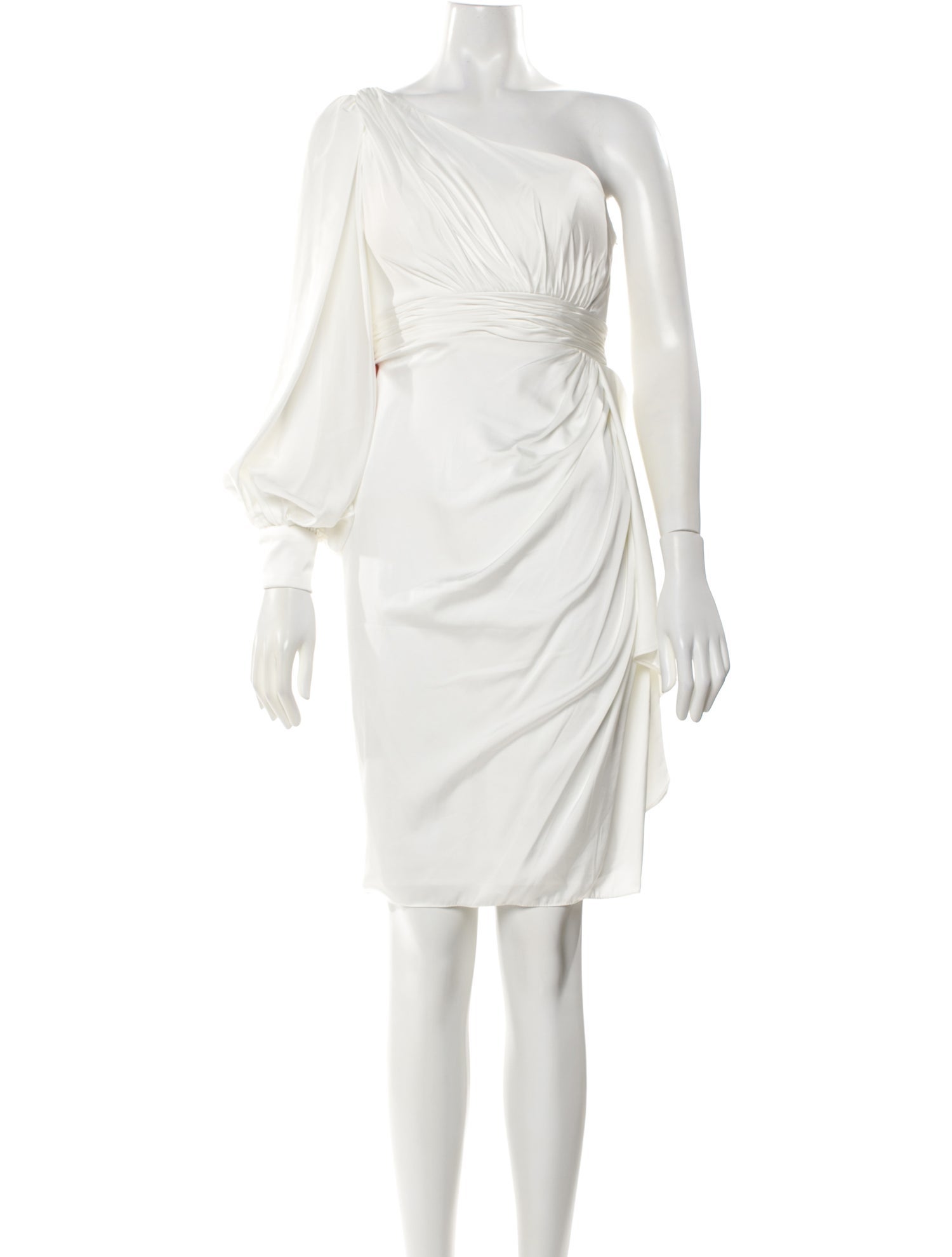 Ieena for Mac Duggal One-Shoulder Knee-Length Dress w/ Tags