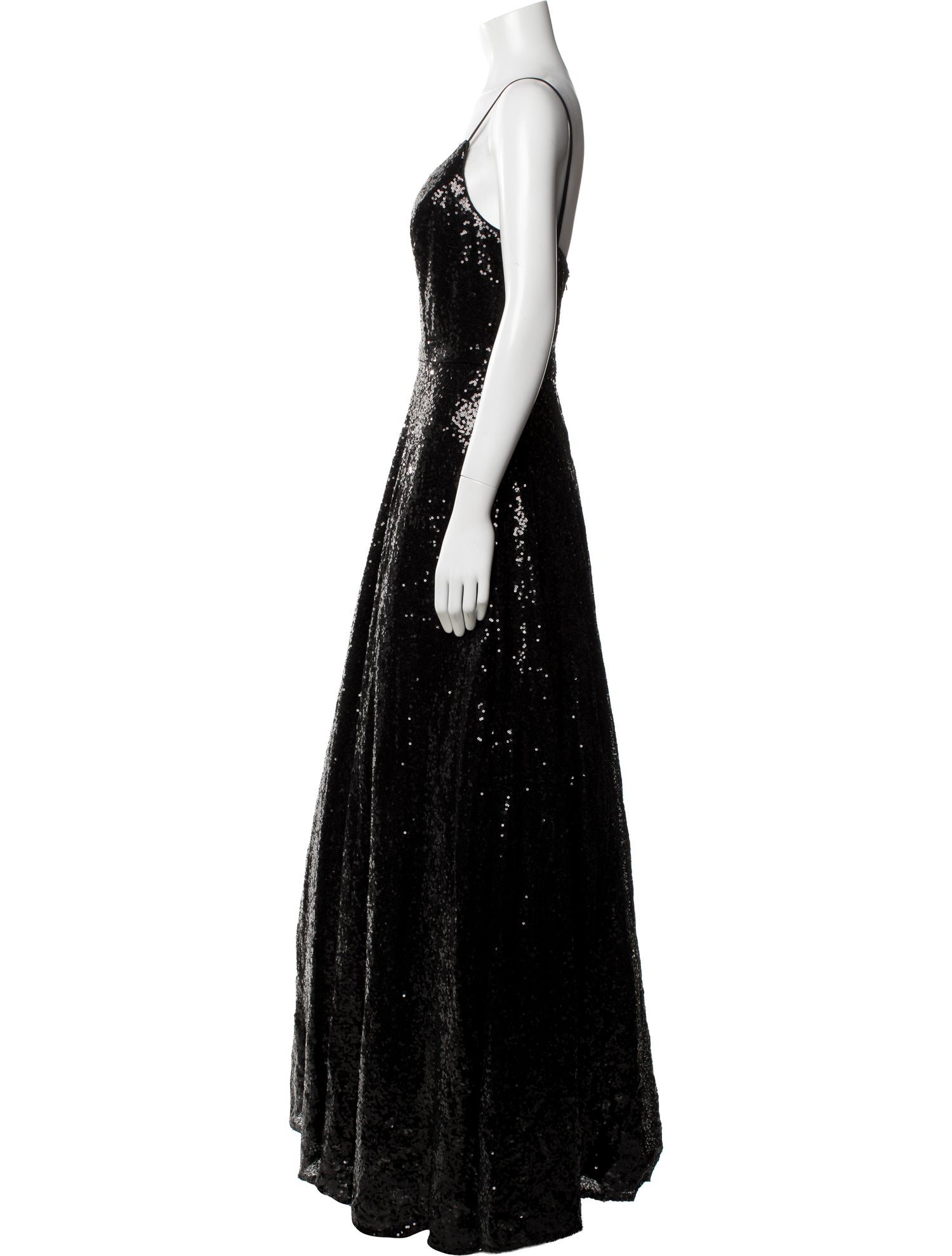 Ieena for Mac Duggal V-Neck Long Dress