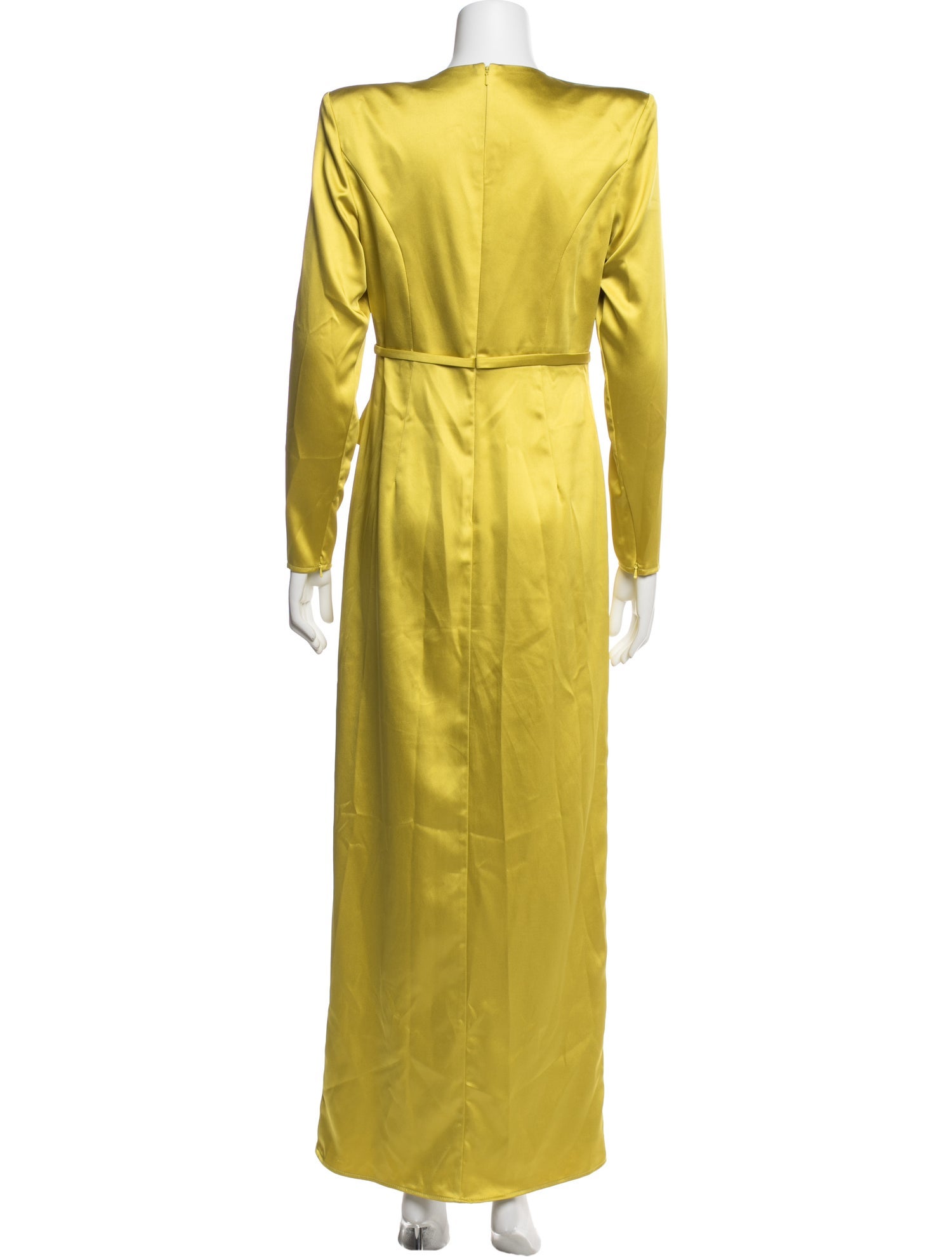 Ieena for Mac Duggal Crew Neck Long Dress - Yellow Dresses, Clothing - WIFMD25504 | The RealReal Ieena for Mac Duggal Crew Neck Long Dress - Yellow Dresses, Clothing - WIFMD25504 | The RealReal