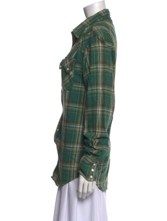 Imogene + Willie Plaid Print Long Sleeve Button-Up Top