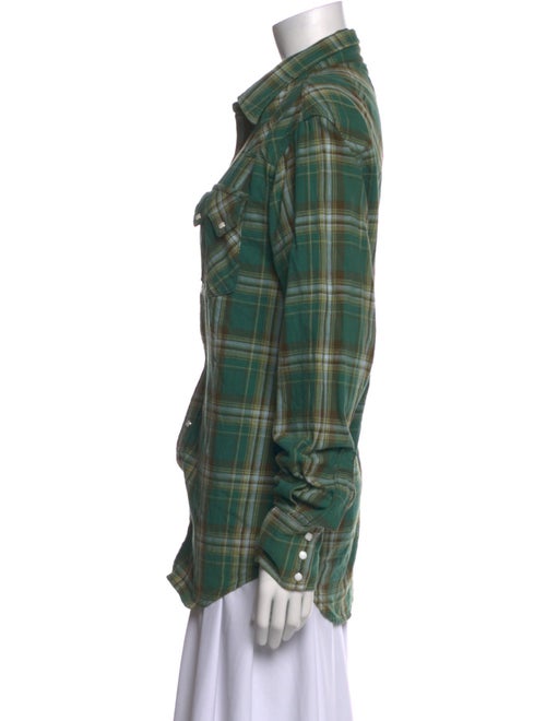 Imogene + Willie Plaid Print Long Sleeve Button-Up Top