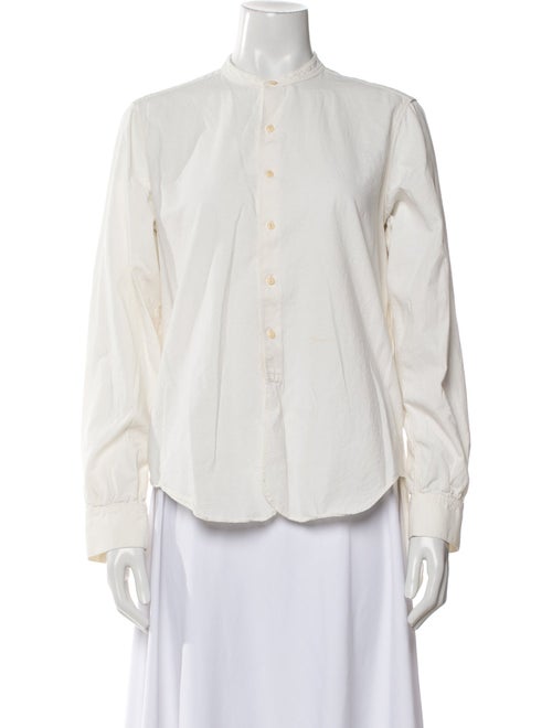 Imogene + Willie Mock Neck Long Sleeve Button-Up Top