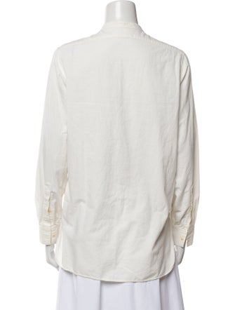 Imogene + Willie Mock Neck Long Sleeve Button-Up Top