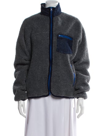 Imogene + Willie Tweed Pattern Faux Fur Jacket