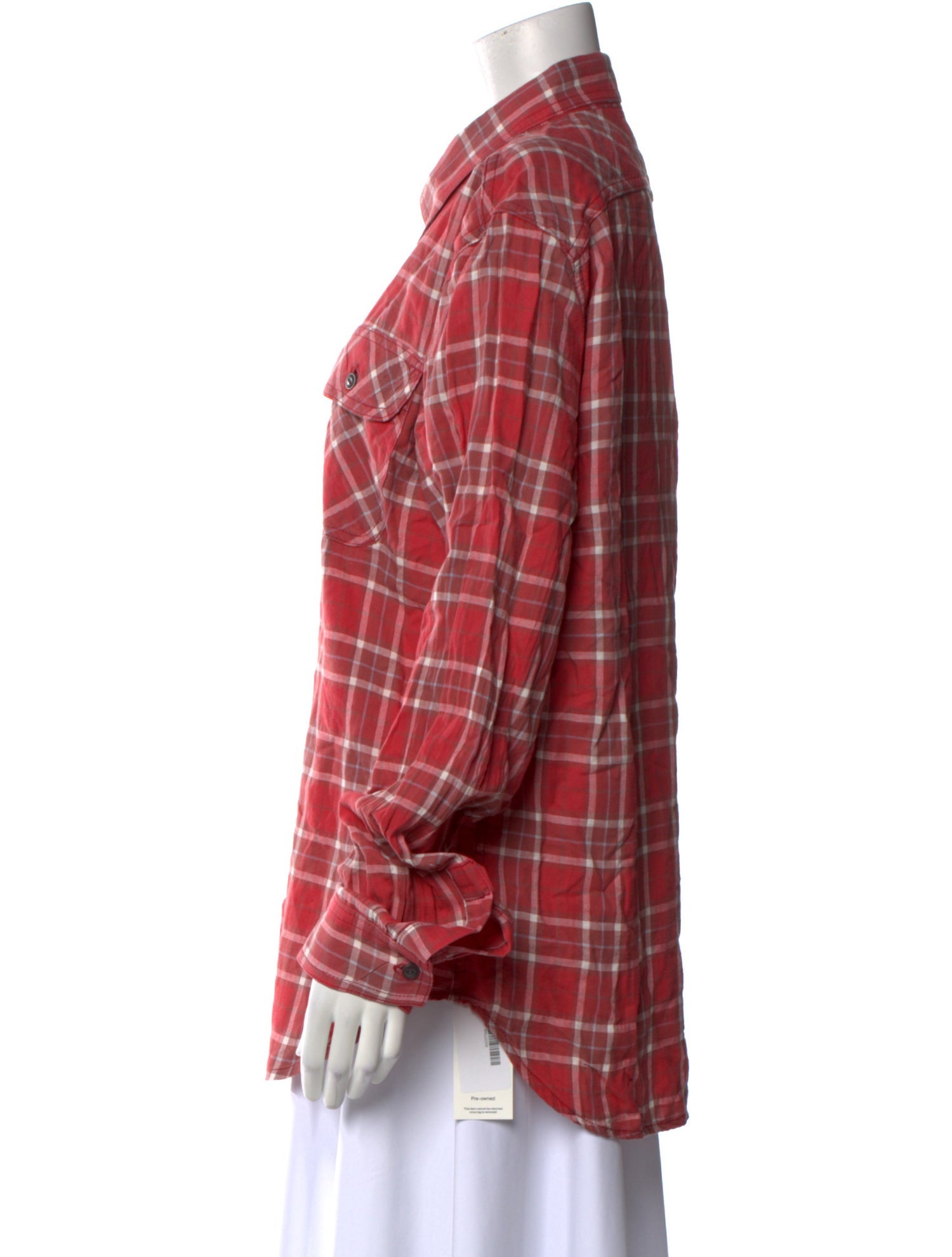 Imogene + Willie Plaid Print Long Sleeve Button-Up Top