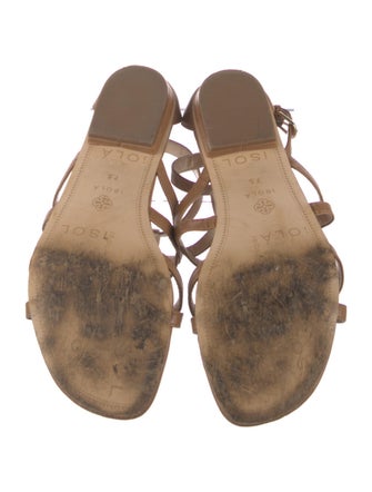 I'M Isola Marras Leather Studded Accents Gladiator Sandals