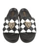 Inuikii Leather Animal Print Slides