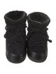 Inuikii Leather Fur Trim Lace-Up Boots