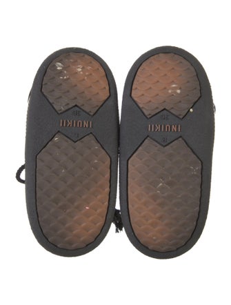 Inuikii Leather Fur Trim Lace-Up Boots