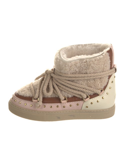 Inuikii Leather Faux Fur Trim Snow Boots