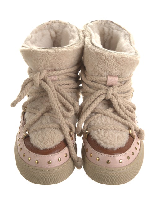 Inuikii Leather Faux Fur Trim Snow Boots
