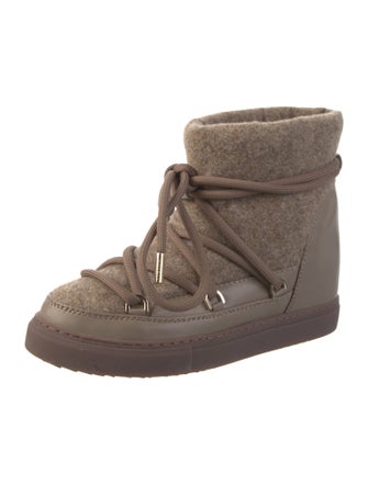 Inuikii Leather Printed Lace-Up Boots