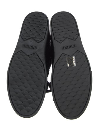 Inuikii Suede Leather Trim Embellishment Lace-Up Boots