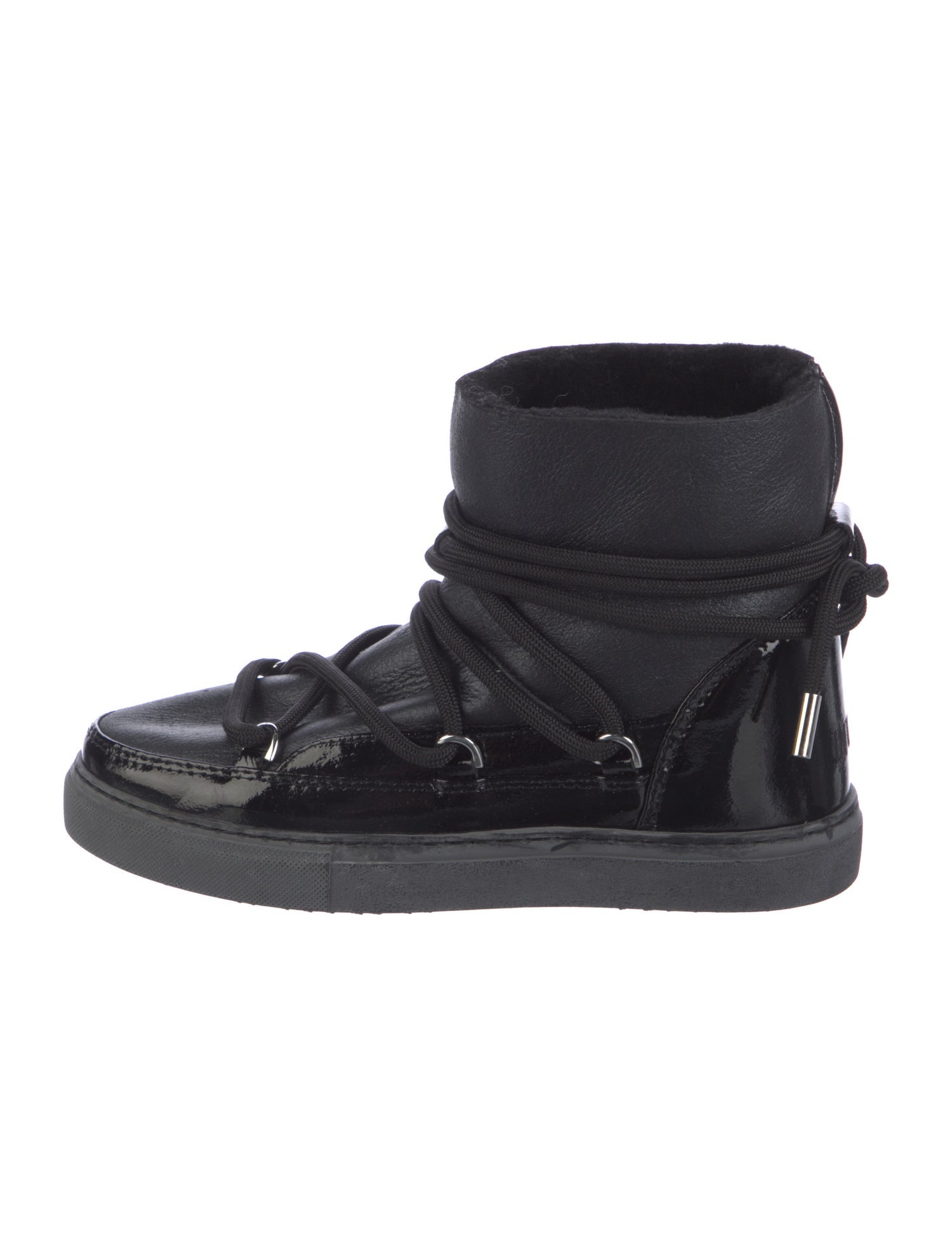 Inuikii Leather Fur Trim Boots
