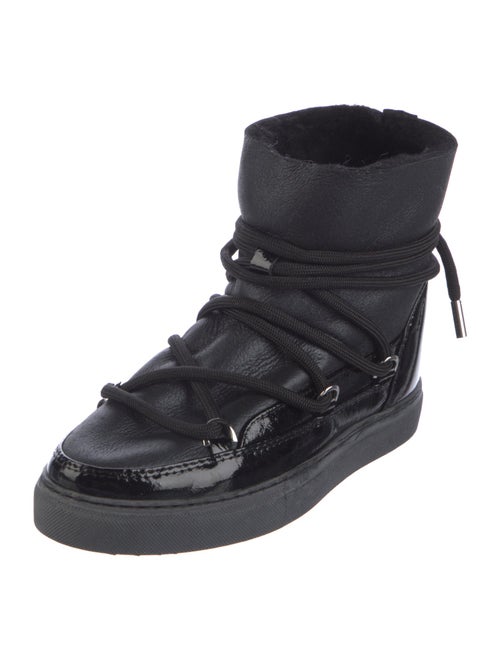 Inuikii Leather Fur Trim Boots