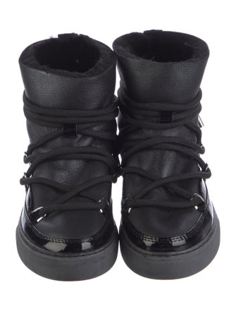 Inuikii Leather Fur Trim Boots