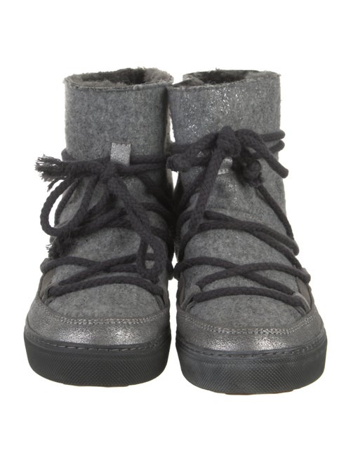 Inuikii Felt Patterned Lace-Up Boots