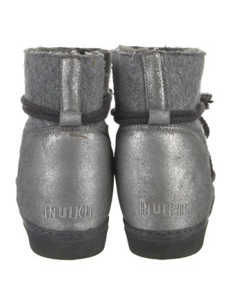 Inuikii Felt Patterned Lace-Up Boots