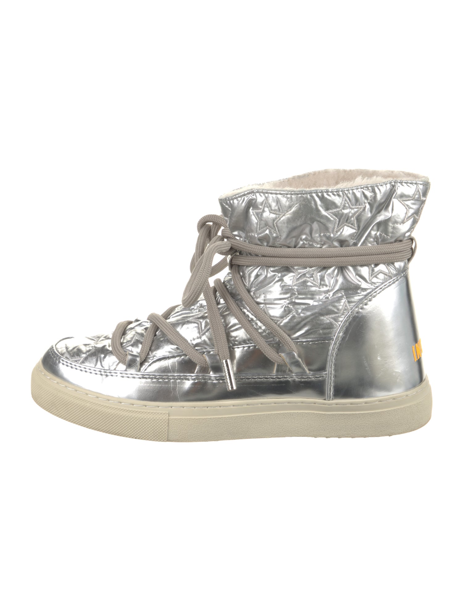 Inuikii Leather Embroidered Accent Lace-Up Boots