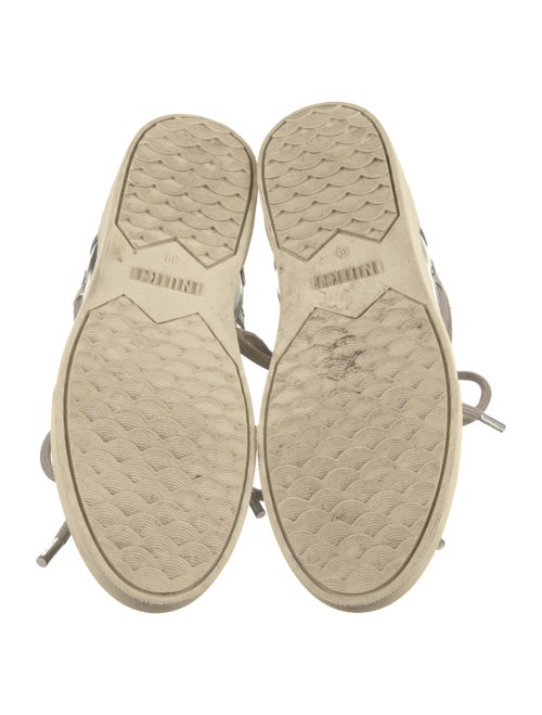 Inuikii Leather Embroidered Accent Lace-Up Boots