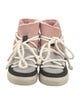 Inuikii Suede Colorblock Pattern Lace-Up Boots