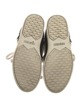 Inuikii Suede Colorblock Pattern Lace-Up Boots