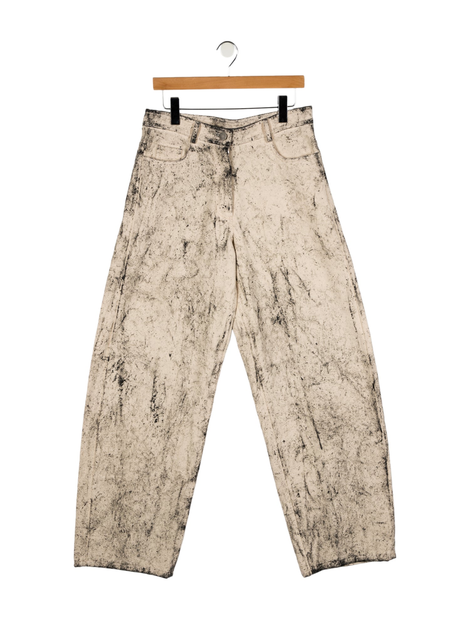 Isabel Benenato High-Rise Wide Leg Jeans