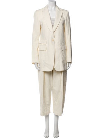 Isabel Benenato Pleated Accents Pant Set