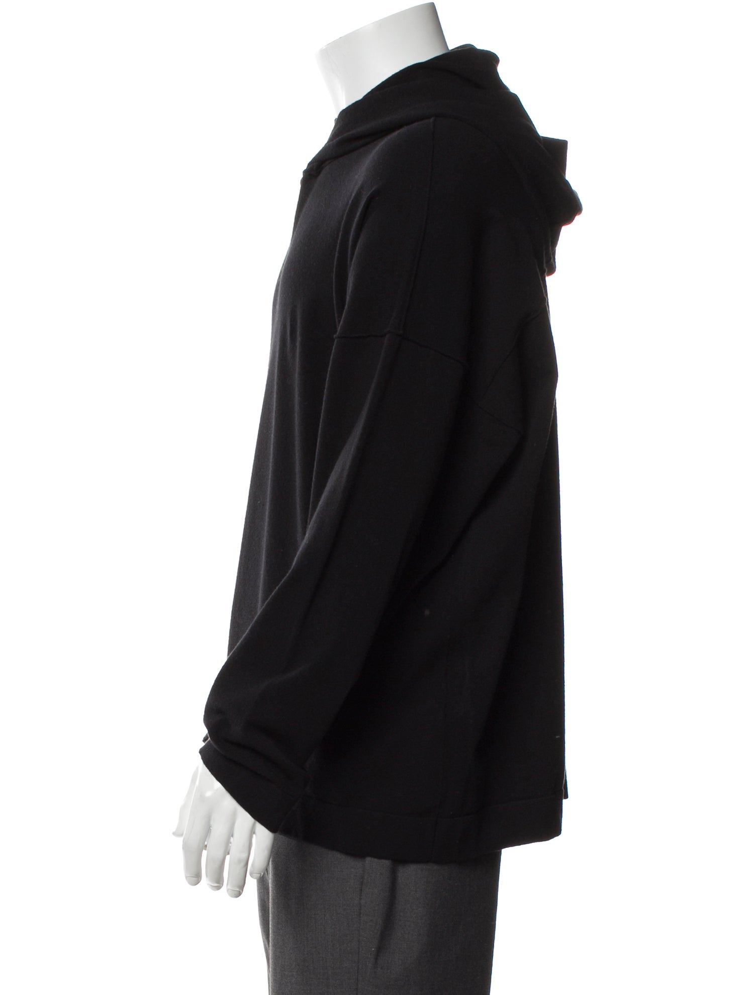 Isabel Benenato V-Neck Long Sleeve Hoodie