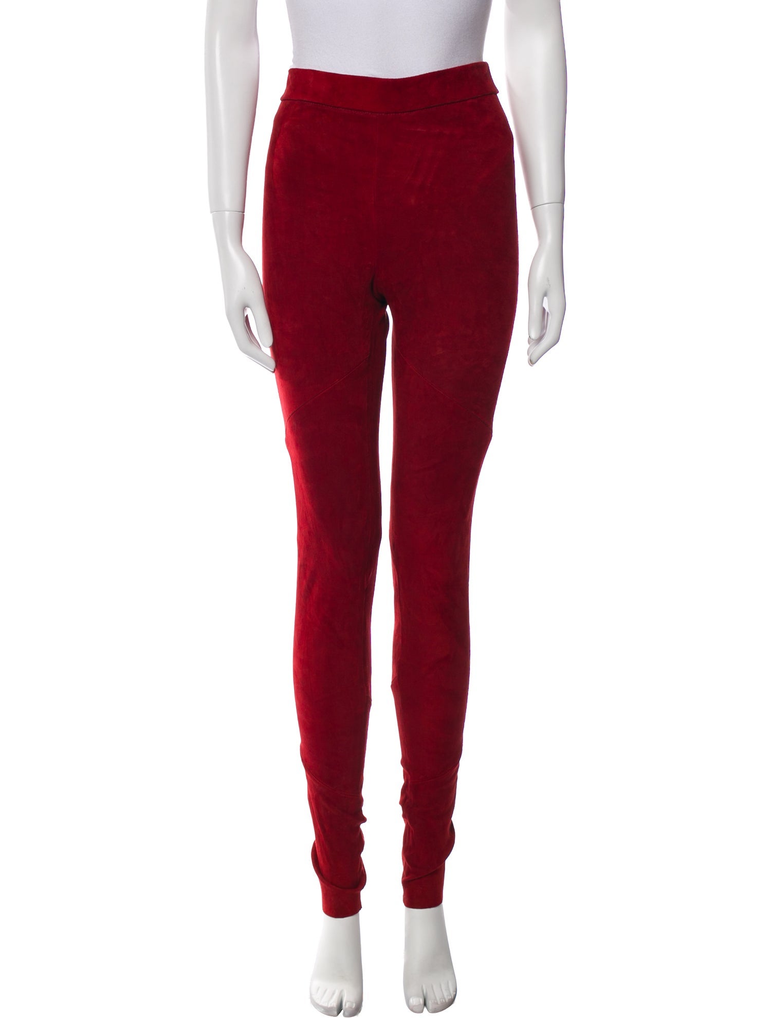 Isabel Benenato Leather Skinny Leg Pants