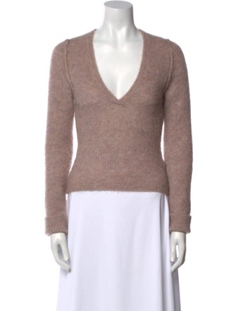 Isabel Benenato Wool V-Neck Sweater