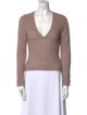 Isabel Benenato Wool V-Neck Sweater