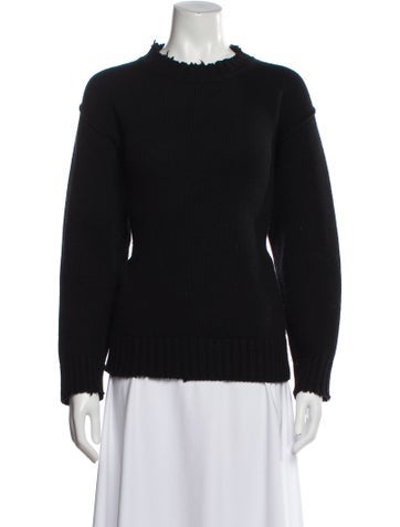 Pre-owned Isabel Benenato Mock Neck Sweater In Black