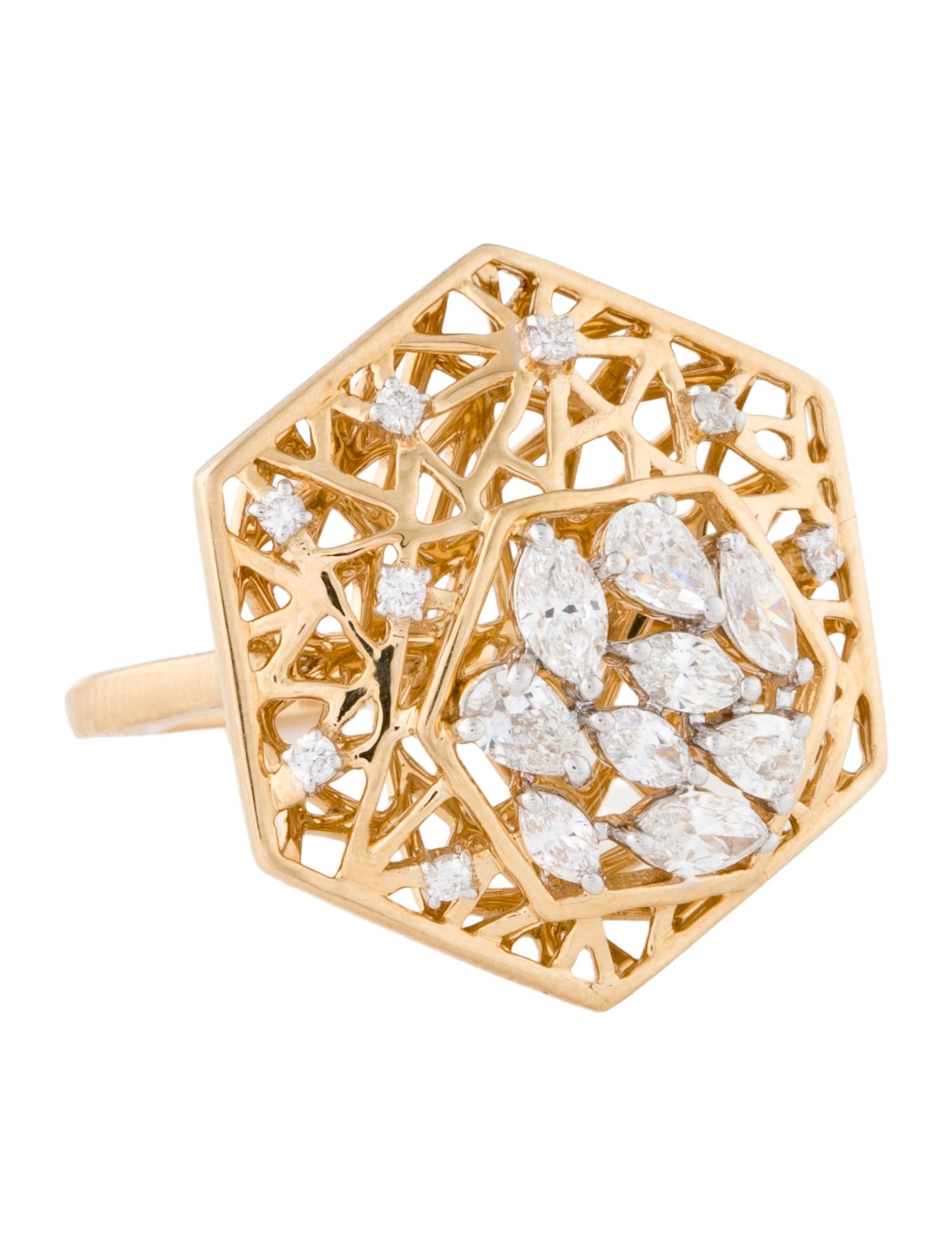 ILAARA 18K 1.01ctw Diamond Cocktail Ring
