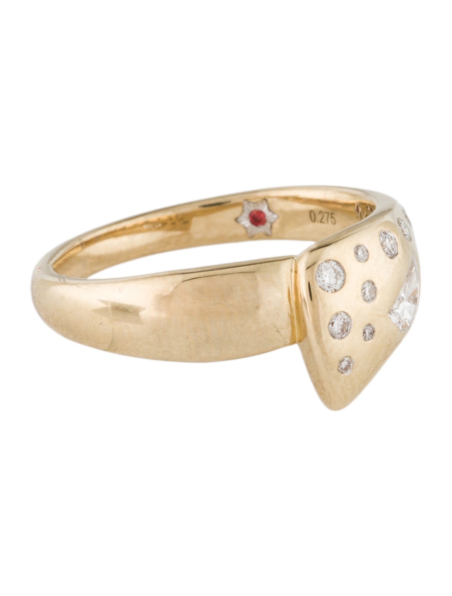 ILAARA 14K Diamond Bypass Ring