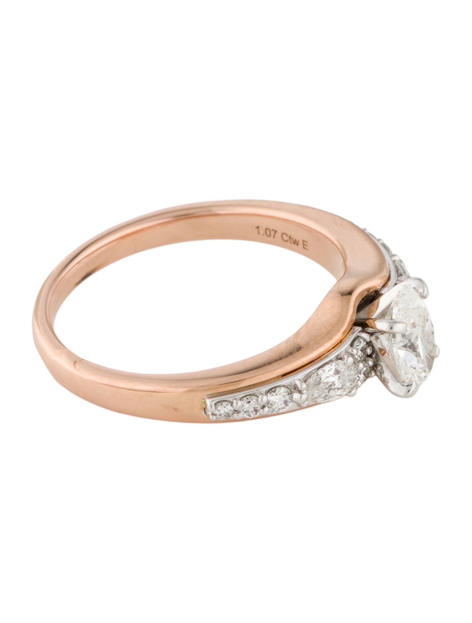 ILAARA 18K 1.07ctw Diamond Engagement Ring