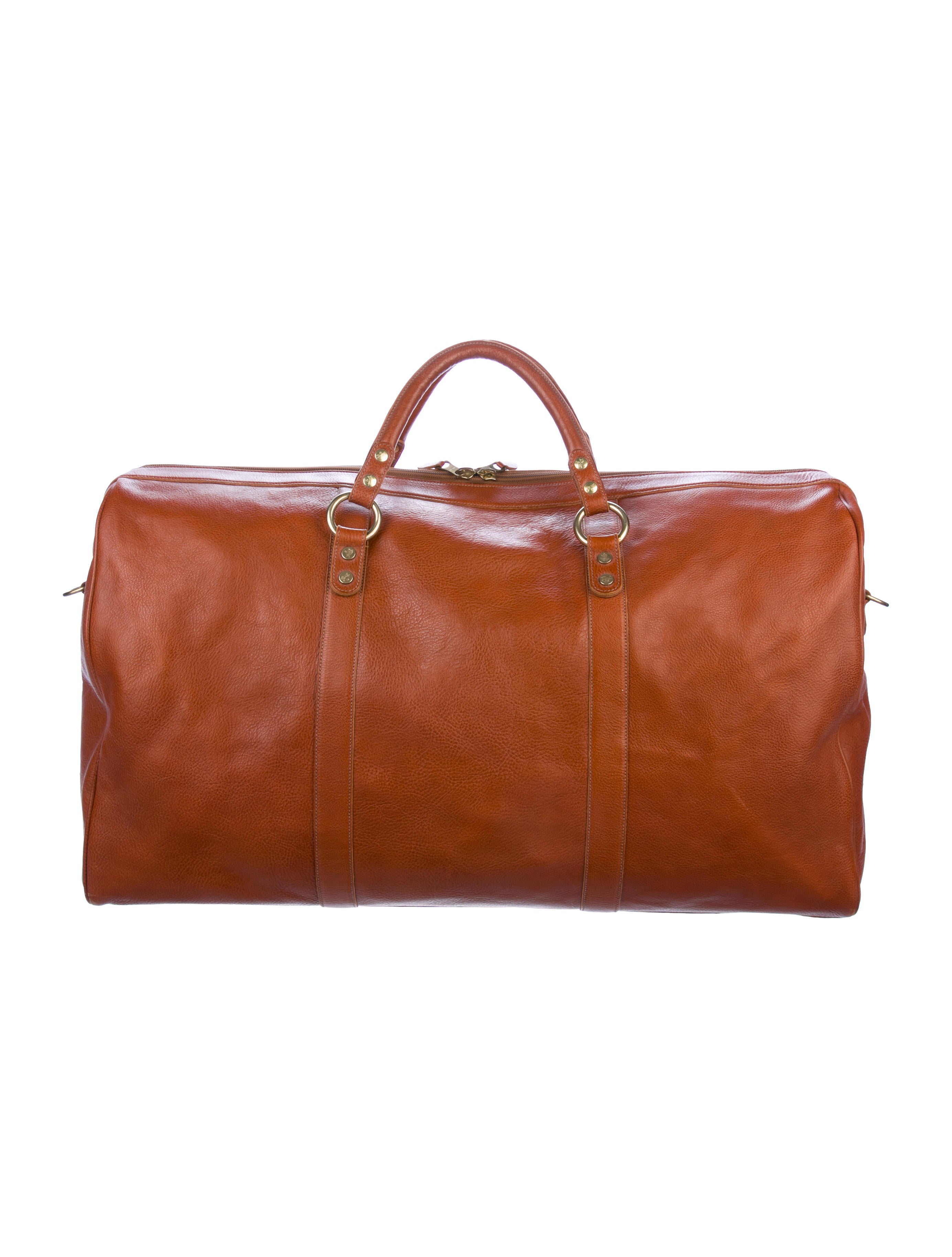 Il Bisonte IL Bisonte Grained Leather Duffle Bag - Brown