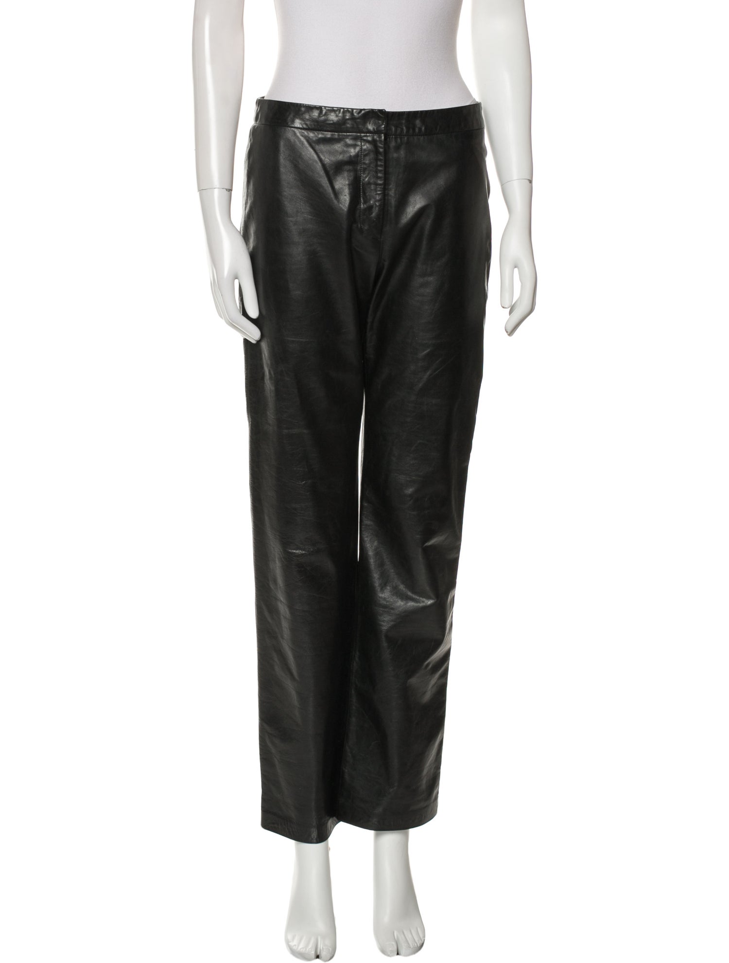 Il Bisonte IL Bisonte Leather Straight Leg Pants