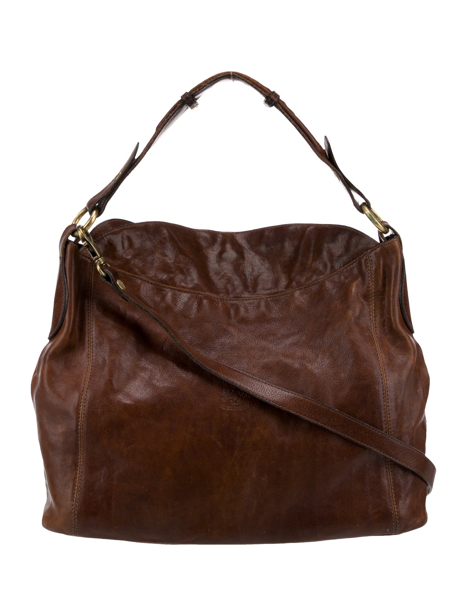 Il Bisonte Leather Top Handle Bag