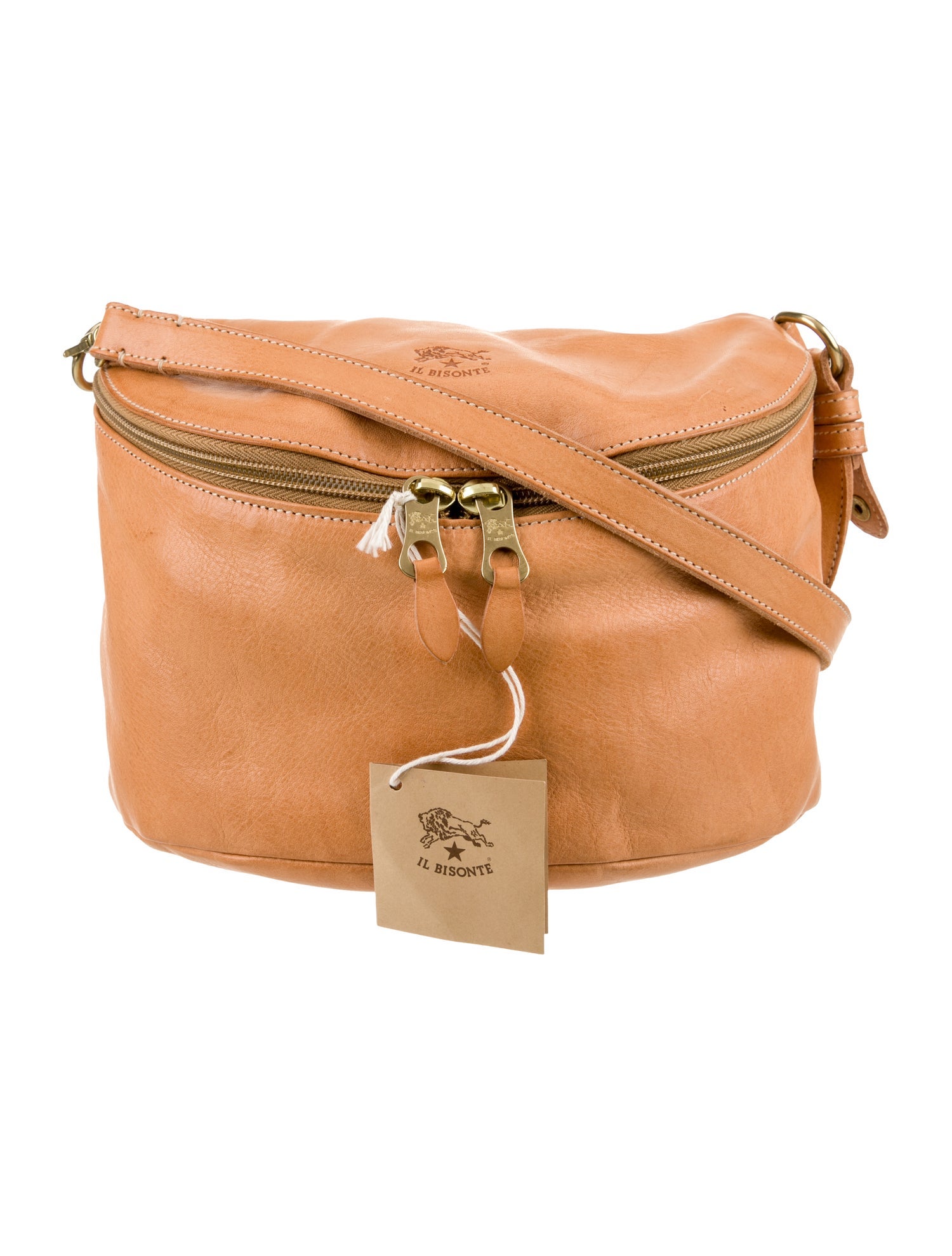 Il Bisonte Leather Messenger Bag