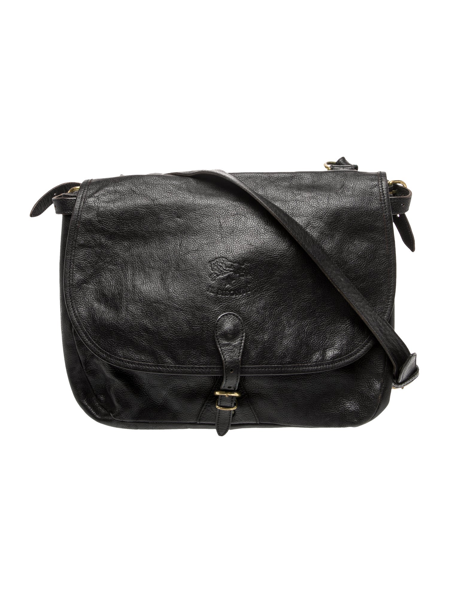 Il Bisonte Leather Messenger Bag